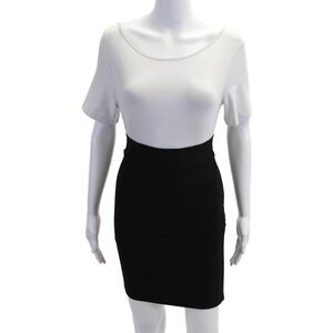 Ounce Women Straight Pencil Mini Skirt Black Size S